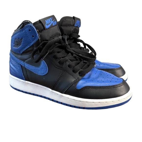 Nike Air Jordan 1 Mid Royal Blue Black White 7Y / Women’s 8.5